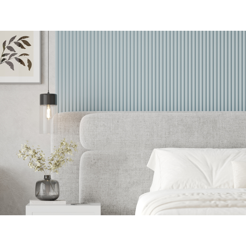 Mexen Strio 02 lamele ścienne ryflowane 280 x 14,5 cm (2szt), sky blue - S120-280-02-323