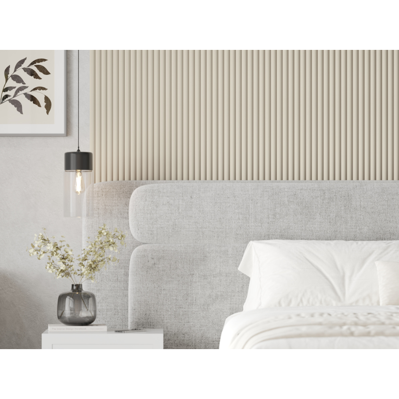 Mexen Strio 02 lamele ścienne ryflowane 280 x 14,5 cm (2szt), vanilla - S120-280-02-327