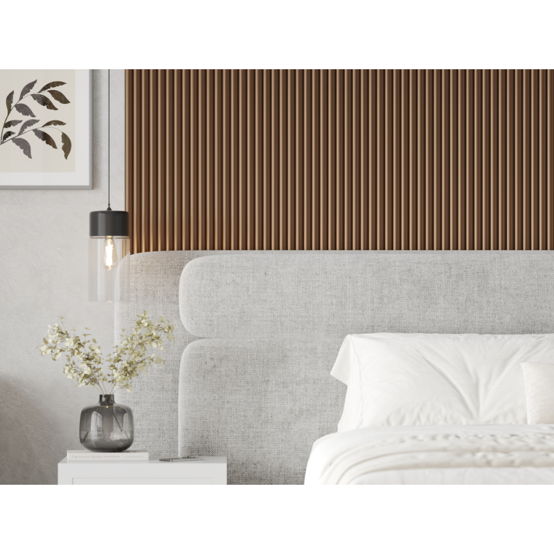Mexen Strio 02 lamele ścienne ryflowane 280 x 14,5 cm (2szt), metal mocha - S120-280-02-355