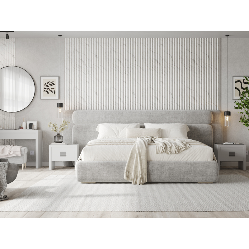 Mexen Strio 01 lamele ścienne ryflowane 280 x 14,5 cm (2szt), carrara white - S120-280-01-390