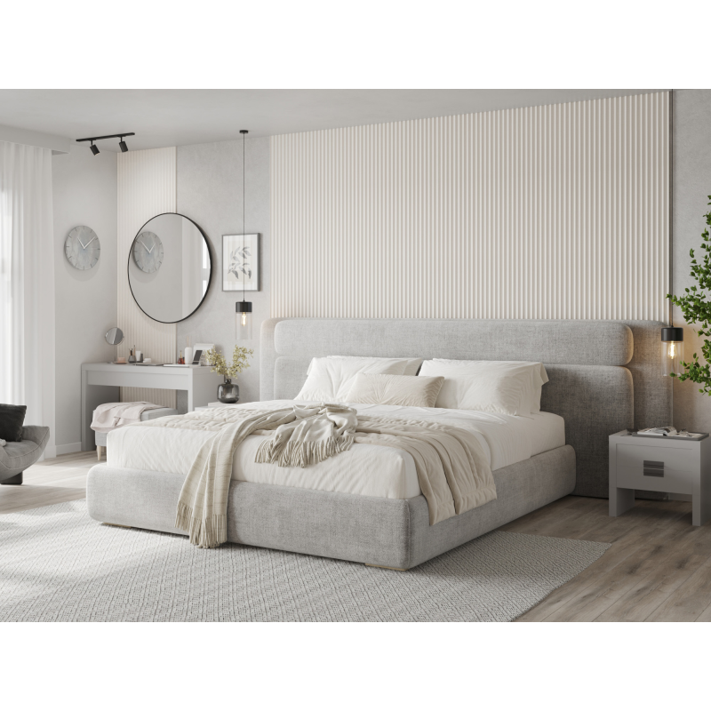 Mexen Strio 01 lamele ścienne ryflowane 280 x 14,5 cm (2szt), white leather - S120-280-01-366