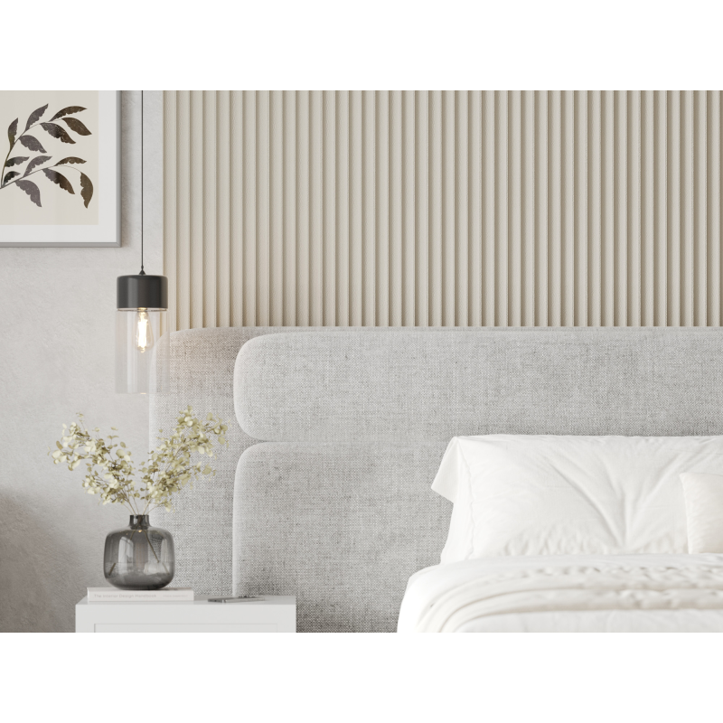 Mexen Strio 01 lamele ścienne ryflowane 280 x 14,5 cm (2szt), cashmere leather - S120-280-01-367