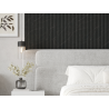 Mexen Strio 02 lamele ścienne ryflowane 280 x 14,5 cm (2szt), nero marquina - S120-280-02-392