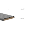 Mexen Strio 02 Probe gerillte Wandpaneele, Kaschmir - S120-02-302-S