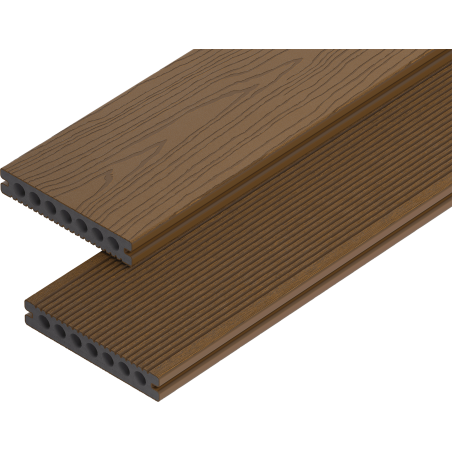 Mexen Terrio Premium Riff deska tarasowa kompozytowa 300 x 14,5 x 2,3 cm, teak - C2003-300-16