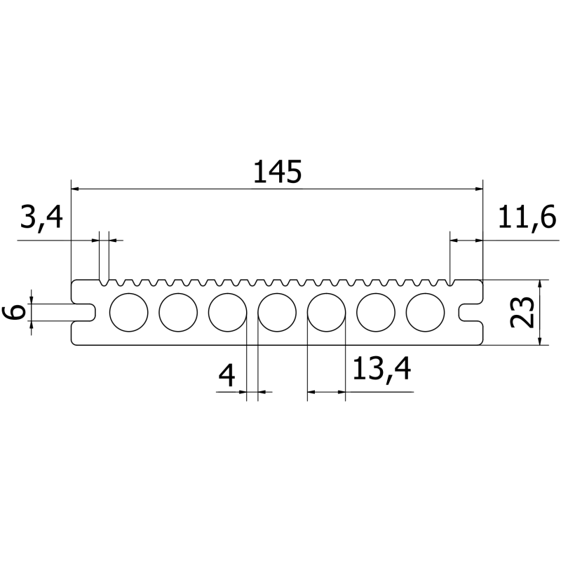 Mexen Terrio Premium deska tarasowa kompozytowa 300 x 14,5 x 2,3 cm, maple - C2002-300-10