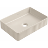 Mexen Grovo umywalka nablatowa ryflowana 50 x 34 cm, kaszmir mat - 22305032