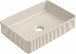 Mexen Grovo umywalka nablatowa ryflowana 50 x 34 cm, kaszmir mat - 22305032