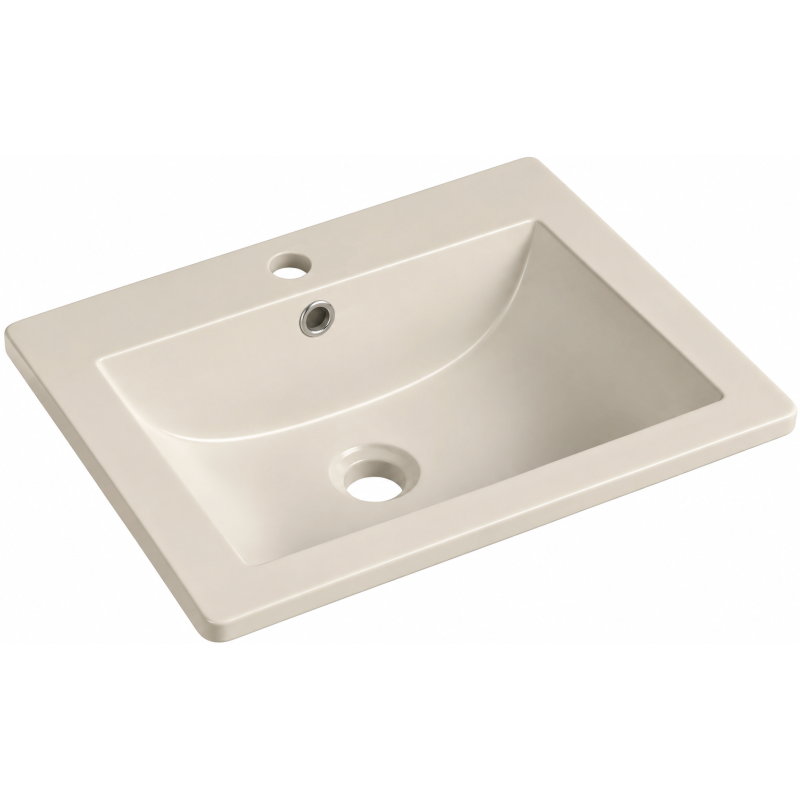 Mexen Lora umywalka wpuszczana w blat 53 x 46 cm, kaszmir mat - 25365332