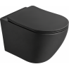 Mexen Lena 2.0 miska wc Rimless z deską wolnoopadającą slim, duroplast, czarna mat - 3022L4085