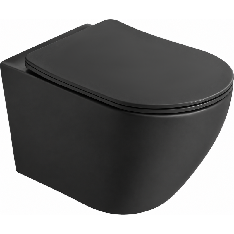 Mexen Lena 2.0  miska wc Rimless Tornado z deską wolnoopadającą slim, duroplast, czarna mat - 3022L4085T