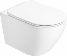 Mexen Lena 2.0 λεκάνη wc Rimless Tornado με καπάκι αργής πτώσης slim, duroplast, λευκό