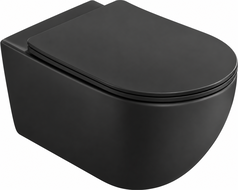 Mexen Carmen 2.0  miska wc Rimless Tornado z deską wolnoopadającą slim, duroplast, czarna mat - 3088L4085T