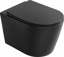 Mexen Rico 2.0  miska wc Rimless Tornado z deską wolnoopadającą slim, duroplast, czarna mat - 3072L4085T