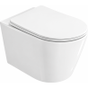 Mexen Rico 2.0 WC školjka Rimless Tornado s slim desko, duroplast, belo sijaj - 3072L4000T