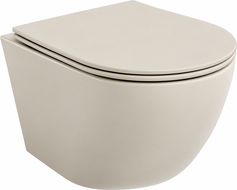 Mexen Lena miska wc Rimless Tornado z deską wolnoopadającą slim, duroplast, kaszmir mat - 30224032T