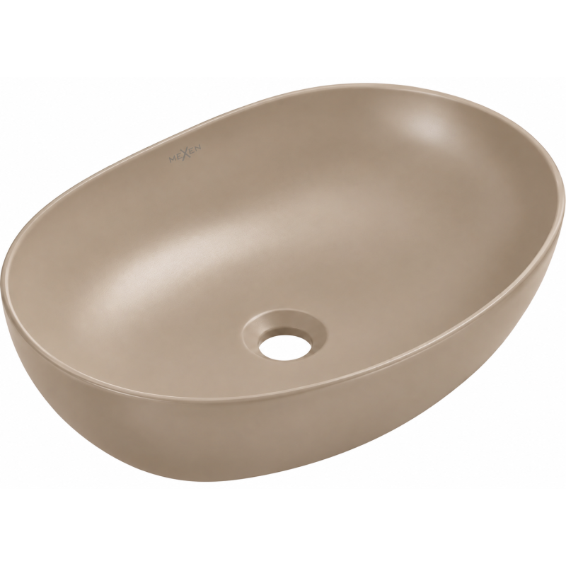 Mexen Jowita umywalka nablatowa 52 x 39 cm, cappuccino mat - 21355264