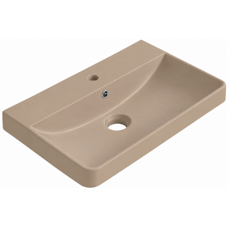 Mexen Dagna umywalka wpuszczana w blat 50 x 35 cm, cappuccino mat - 21995164