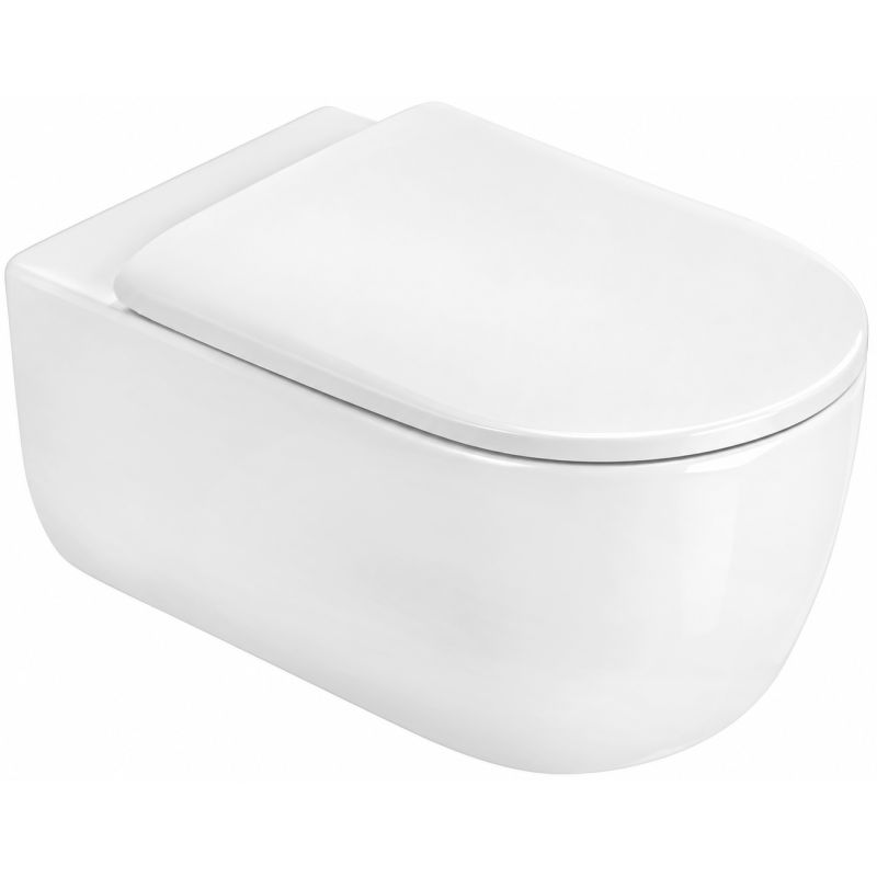 Mexen Carmen 2.0  miska wc Rimless Tornado z deską wolnoopadającą slim, duroplast, biała połysk - 3088L4100T
