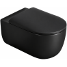 Mexen Carmen 2.0  miska wc Rimless Tornado z deską wolnoopadającą slim, duroplast, czarna mat - 3088L4185T