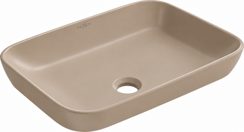 Mexen Nina umywalka wpuszczana w blat 51 x 33 cm, cappuccino mat - 21665164