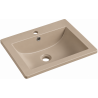 Mexen Lora umywalka wpuszczana w blat 53 x 46 cm, cappuccino mat - 25365364