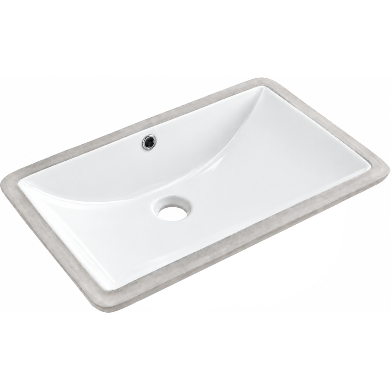 Mexen Venus lavabo bajo encimera 60 x 37 cm, blanco - 25416000