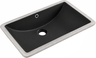 Mexen Venus umywalka podblatowa 60 x 37 cm, czarna mat - 25416085
