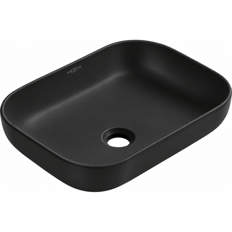 Mexen Daria lavabo da appoggio 50 x 35 cm, nero opaco - 21935085