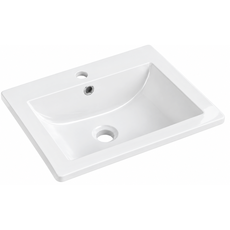 Mexen Lora lavabo empotrado en encimera 53 x 46 cm, blanco - 25365300