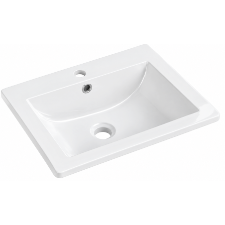 Mexen Lora lavabo encastré dans le plan 53 x 46 cm, blanc - 25365300