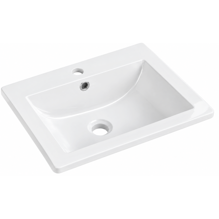 Mexen Lora umywalka wpuszczana w blat 53 x 46 cm, biała - 25365300