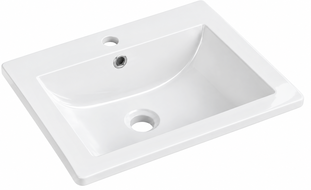 Mexen Lora blatile paigaldatav valamu 53 x 46 cm, valge - 25365300