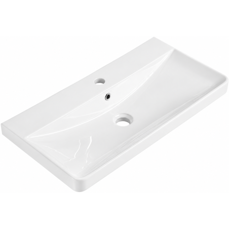 Mexen Dagna lavabo empotrado en encimera 81 x 39 cm, blanco - 21998000