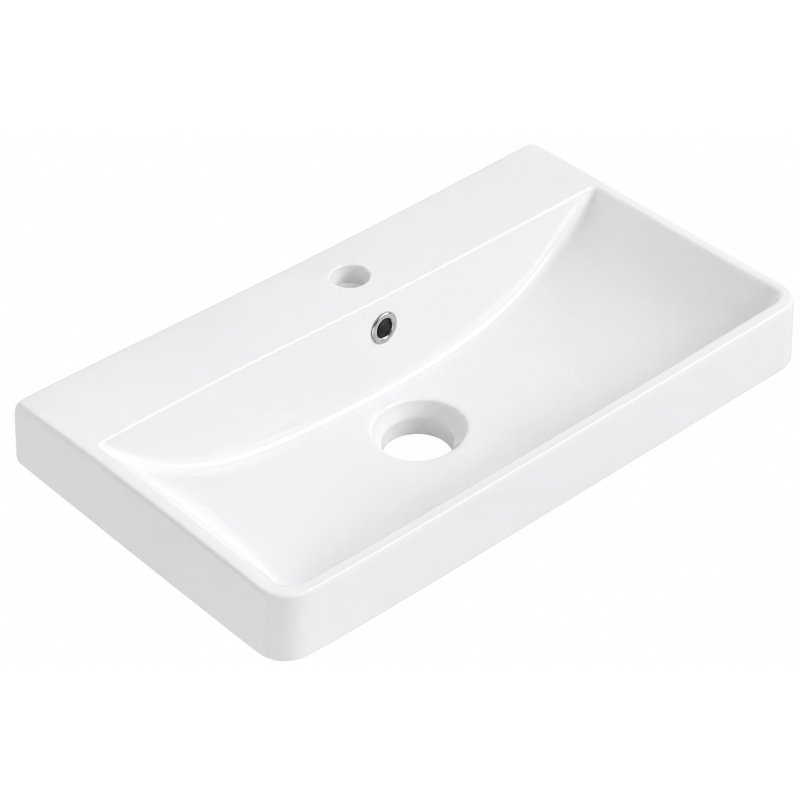 Mexen Dagna lavabo encastré dans le plan 60 x 35 cm, blanc - 21996000