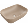 Mexen Rita νιπτήρας πάγκου 45 x 32 cm, cappuccino ματ - 21084564