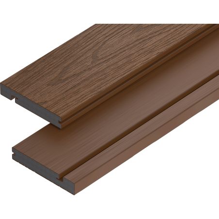 Mexen Terrio Premium 3D deska schodowa kompozytowa 300 x 13,8 x 2,3 cm, coffee - C2006-300-04