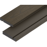 Mexen Terrio Premium 3D deska schodowa kompozytowa 300 x 13,8 x 2,3 cm, dark brown - C2006-300-06