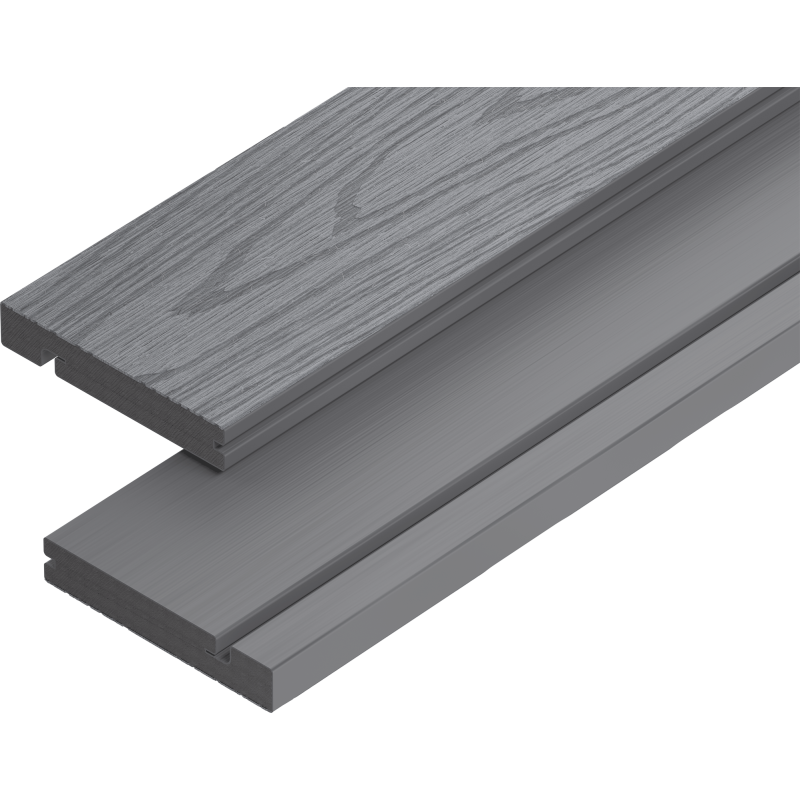 Mexen Terrio Premium 3D deska schodowa kompozytowa 300 x 13,8 x 2,3 cm, light grey - C2006-300-08