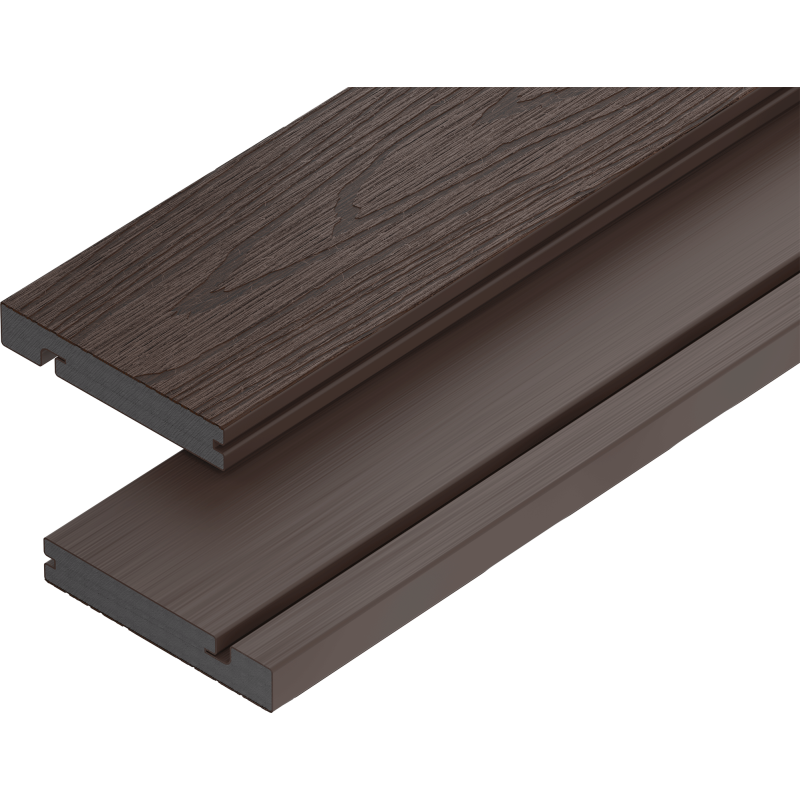 Mexen Terrio Premium 3D deska schodowa kompozytowa 300 x 13,8 x 2,3 cm, light walnut - C2006-300-09