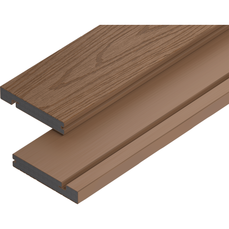 Mexen Terrio Premium 3D deska schodowa kompozytowa 300 x 13,8 x 2,3 cm, teak ht - C2006-300-11