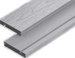Mexen Terrio Premium 3D deska schodowa kompozytowa 300 x 13,8 x 2,3 cm, smoke white - C2006-300-14