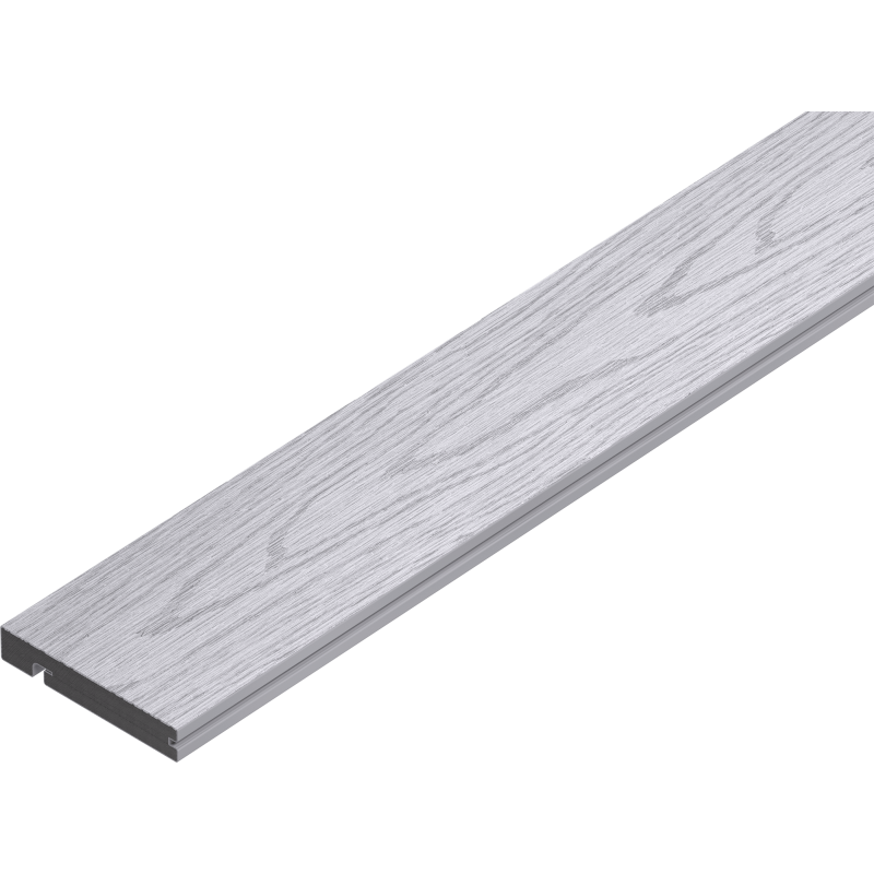 Mexen Terrio Premium 3D deska schodowa kompozytowa 300 x 13,8 x 2,3 cm, smoke white - C2006-300-14