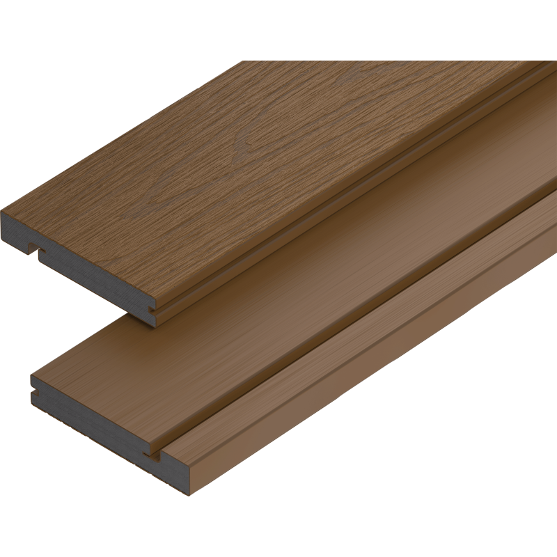 Mexen Terrio Premium 3D deska schodowa kompozytowa 300 x 13,8 x 2,3 cm, teak - C2006-300-16