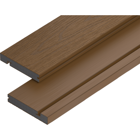 Mexen Terrio Premium 3D deska schodowa kompozytowa 300 x 13,8 x 2,3 cm, teak - C2006-300-16