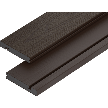 Mexen Terrio Premium 3D deska schodowa kompozytowa 300 x 13,8 x 2,3 cm, walnut - C2006-300-17