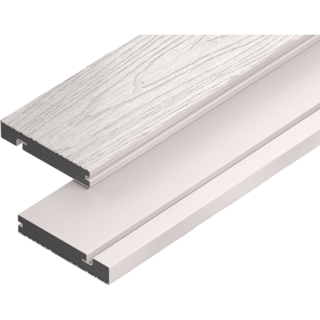 Mexen Terrio Premium 3D deska schodowa kompozytowa 300 x 13,8 x 2,3 cm, white - C2006-300-18
