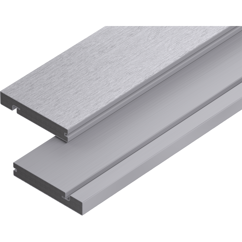 Mexen Terrio Premium deska schodowa kompozytowa 300 x 13,8 x 2,3 cm, smoke white - C2007-300-14