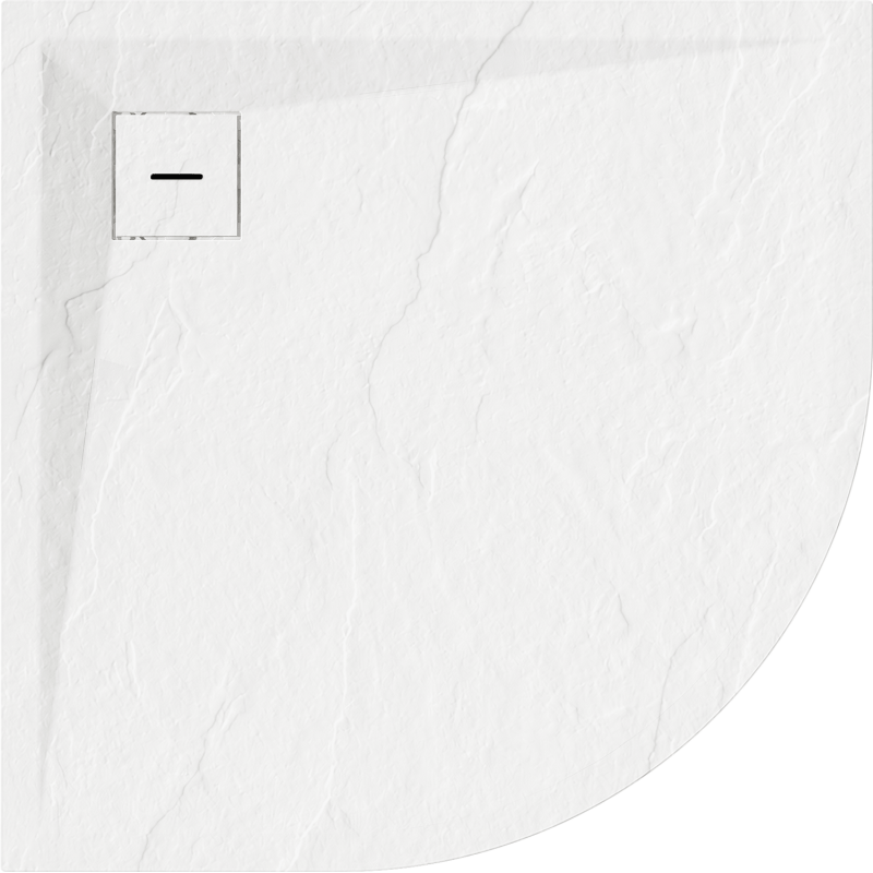 Mexen Lito brodzik kompozytowy półokrągły 90 x 90 cm, biały - 48Q109090
