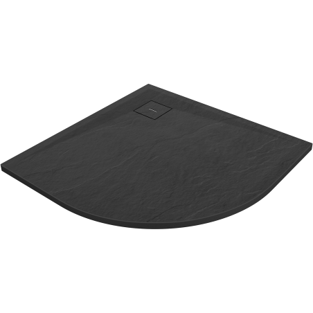 Mexen Lito brodzik kompozytowy półokrągły 90 x 90 cm, czarny - 48Q709090